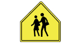 un panneau de zone d'école